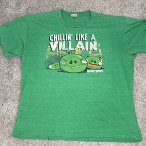 Green Irish St Patricks Paddys day Angry Birds Pig funny t shirt XL mens